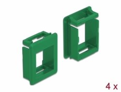 86763 Delock Keystone Holder for cases 4 pieces green