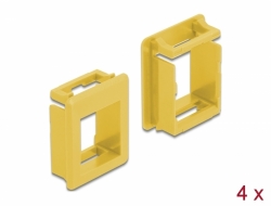 86765 Delock Keystone Holder for cases 4 pieces yellow