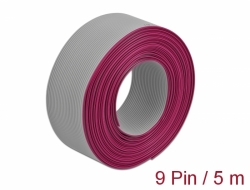 66606 Delock Flat Ribbon Cable 9 pin, 1.27 mm pitch, 5 m