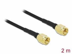 90469 Delock Antenna Cable SMA plug to SMA plug LMR/CFD100 2 m low loss