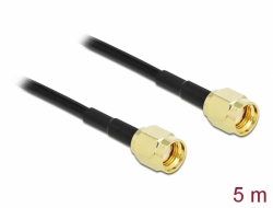 90474 Delock Antenski kabel s RP-SMA muški na RP-SMA muški LMR/CFD100 5 m low loss