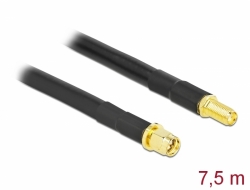 90467 Delock Anténní kabel SMA samec na SMA samice LMR/CFD300 7,5 m