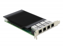 88501 Delock Κάρτα PCI Express x4 προς 4 x Gigabit LAN PoE+