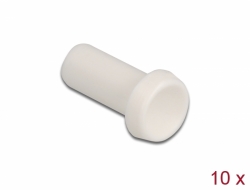 86845 Delock Kapica za zaštitu optičkih vlakana od prašine s prstenom od 2,50 mm, 10 komada, bijela