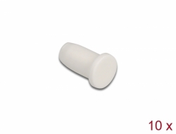 86846 Delock Kapica za zaštitu optičkih vlakana od prašine s prstenom od 1,25 mm, 10 komada, bijela