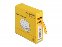 18359 Delock Caja de marcadores de cables, No. 5, amarillo, 500 unidades