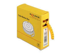 18361 Delock Caja de marcadores de cables, No. 7, amarillo, 500 unidades