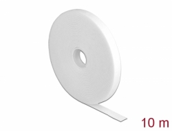 18378 Delock Hook-and-loop tape on roll L 10 m x W 13 mm white