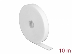 18382 Delock Hook-and-loop tape on roll L 10 m x W 20 mm white