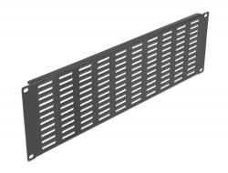 66681 Delock 19″ Network Cabinet Panel with ventilation slots horizontal 3U black