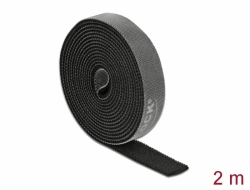 18383 Delock Hook-and-loop tape on roll L 2 m x W 15 mm black