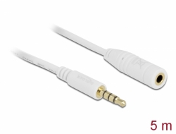 84484 Delock Extension Cable Audio Stereo Jack 3.5 mm male / female 4 pin 5 m
