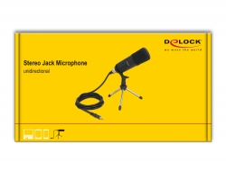 Delock Produits 66640 Delock Microphone professionnel de podcasting pour  ordinateur avec connecteur XLR et 3 jack mâles stéréos + câble adaptateur  pour smartphone et tablette