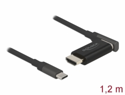 66685 Delock USB Type-C™ - HDMI adapter kábel 4K 60 Hz mágneses 1,20 m hosszú