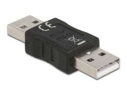 65011 Delock Adapter Gender Changer USB Typ-A Stecker zu Stecker