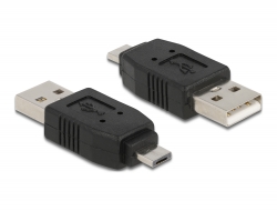 65037 Delock Adapter USB micro-A Stecker zu USB 2.0 Typ-A Stecker
