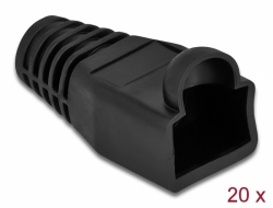 86722 Delock Strain relief for RJ45 plug black 20 pieces