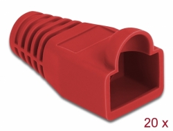 86725 Delock Alivio de tensión para el macho RJ45, rojo, 20 piezas