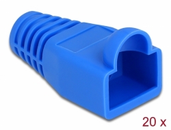 86728 Delock Alivio de tensión para el macho RJ45, azul, 20 piezas