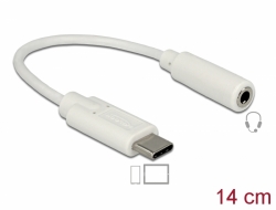 65913 Delock Audio Adapter USB Type-C™ Stecker > Klinkenbuchse 14 cm