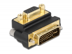 65261 Delock Adapter VGA Buchse zu DVI 24+5 Pin Stecker 270° gewinkelt