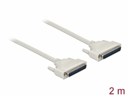 86879 Delock Sériový kabel D-Sub 37, samec na samec, délky 2 m