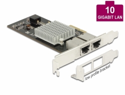 89520 Delock PCI Express x4 Card 2 x RJ45 10 Gigabit LAN X550