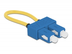 86920 Delock Adaptador de loopback de fibra óptica SC / UPC monomodo azul