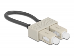 86922 Delock Adaptador de loopback de fibra óptica SC / OM2 multimodo beige