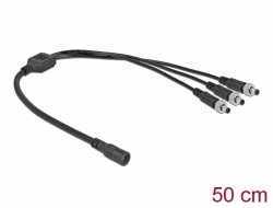 86572 Delock Cable divisor de CC 5,5 x 2,1 mm 1 x hembra a 3 x macho atornillable