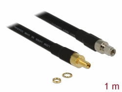 13005 Delock Antenna Cable SMA plug > SMA jack CFD400 LLC400 1 m low loss