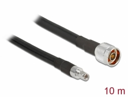 13028 Delock Antenna Cable N plug > RP-SMA plug CFD400 LLC400 10 m low loss 