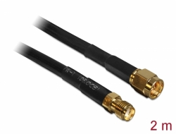 88443 Delock Antenski kabel s SMA utikačem > SMA ženski CFD/RF200 2 m s niskim gubicima
