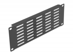 66840 Delock 10″ Network Cabinet Panel with ventilation slots horizontal 2U black