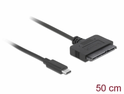 62673 Delock Pretvarač USB 3.1 Gen 2 s USB Type-C™ muški > 22-pinski SATA 6 Gb/s, ženski