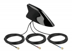 90052 Delock Shark Fin Antenna with LTE + WLAN + GNSS multiband 