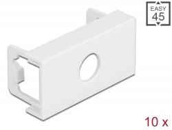 81372 Delock Placa modular de corte redondo Easy 45 M10, 45 x 22,5 mm 10 piezas blanco