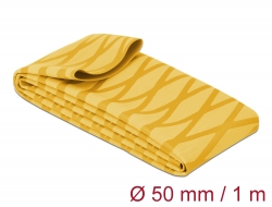 19610 Delock Tubo termorestringente X-pattern antiscivolo 1 m x 50 mm giallo