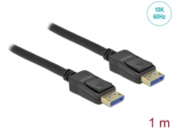 80261 Delock Cable DisplayPort 10K 60 Hz 54 Gbps 1 m