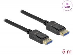 80264 Delock Câble DisplayPort 8K 60 Hz 40 Gbps 5 m