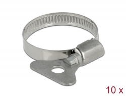19579 Delock Butterfly Hose Clamp 25 - 40 mm 10 pieces metal