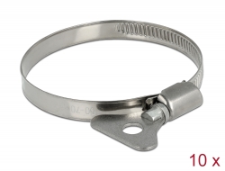 19583 Delock Butterfly Hose Clamp 50 - 70 mm 10 pieces metal