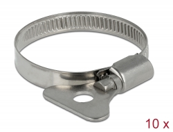 19580 Delock Butterfly Hose Clamp 32 - 50 mm 10 pieces metal
