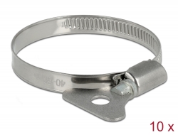 19581 Delock Butterfly Hose Clamp 40 - 60 mm 10 pieces metal