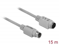 84705 Delock Extension Cable PS/2 male > PS/2 female 15 m