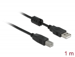 83566 Delock Cable USB 2.0 type A male > USB 2.0 type B male 1 m black