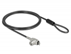 20691 Navilock Laptop Security Cable with Key Lock for HP Nano slot - Carbon steel cable