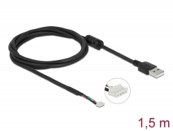 96001 Delock Cable de conexión USB 2.0 para módulos de cámara V6 de 4 pines 1,5 m