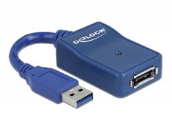 61754 Delock Προσαρμογέας USB 3.0 > eSATA 6 Gb/s