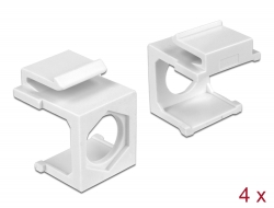 86333 Delock Keystone cover white with 9.7 mm hole 4 pieces